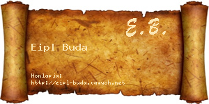 Eipl Buda névjegykártya